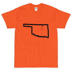 Short Sleeve T-Shirt - State of Oklahoma Golfer