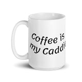 White Glossy Golf Coffee Mug - Caddie